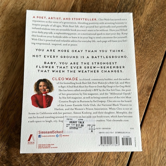 Heart Talk poetry book by Cleo Wade - Picture 2 of 2